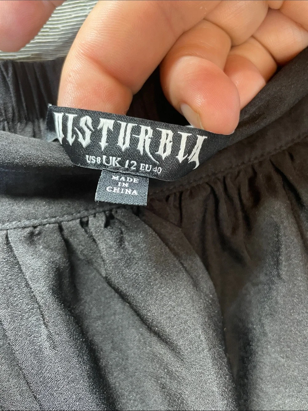 Disturbia Gothic broderie Black Floral Cutwork Maxi Skirt - Picture 2 of 9